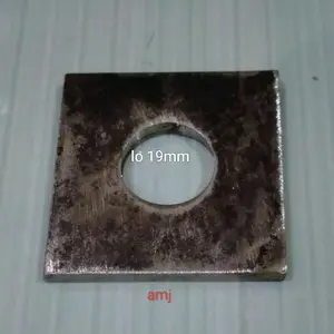 1pcs ring kotak lebar 5x5 cm tebel 5mili lobang 19 mili