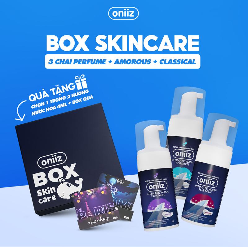 Oniiz Boy | Box Skincare Oniiz - Combo 3 Bọt vệ sinh nam giới, dung dịch vệ sinh nam tạo bọt 100ml