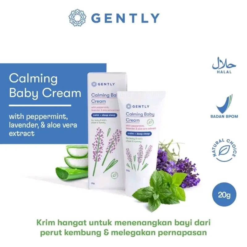 [cod] - GENTLY Calming BAby cream 50gr penghangat Dan Pereda Kolik Bayi Gently Calming Cream 50gr