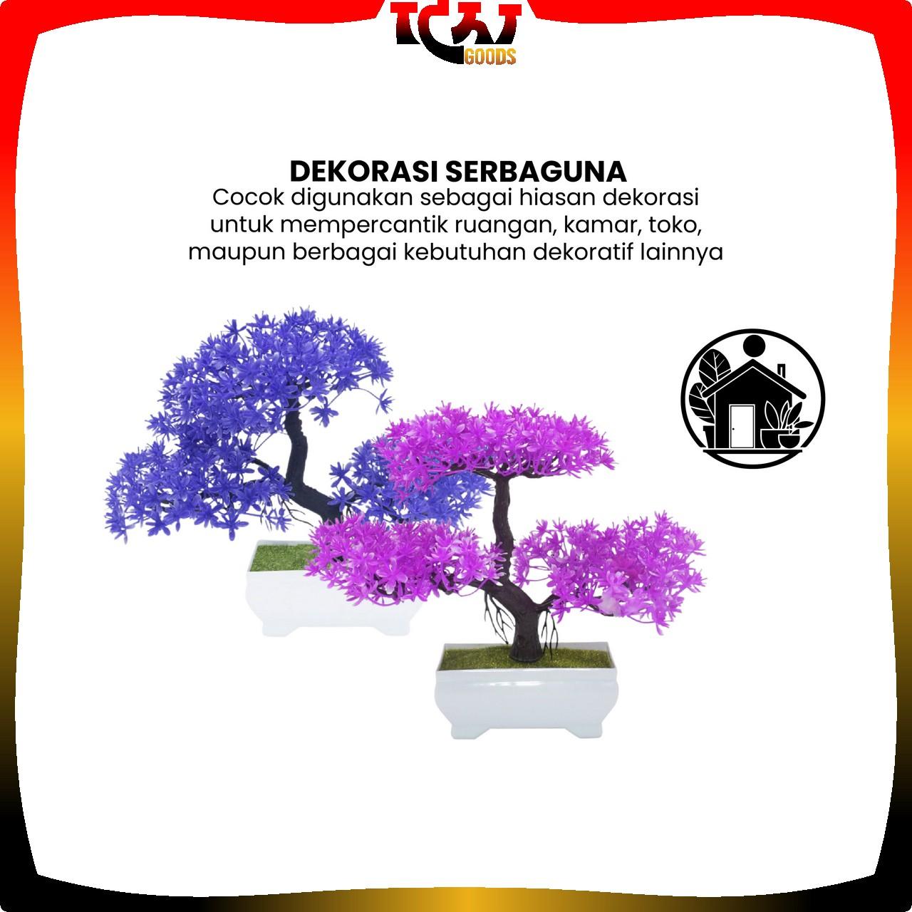 [COD] IG C28 Ornamen Pot Bonsai Tanaman Bunga Pajangan Dekorasi Rumah Tanaman Hias Plastik Murah Import