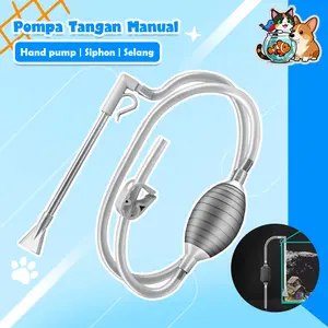 Alat Pembersih Aquarium Manual Vakum Penyedot Kotoran Ikan & Air Tangki Aquarium