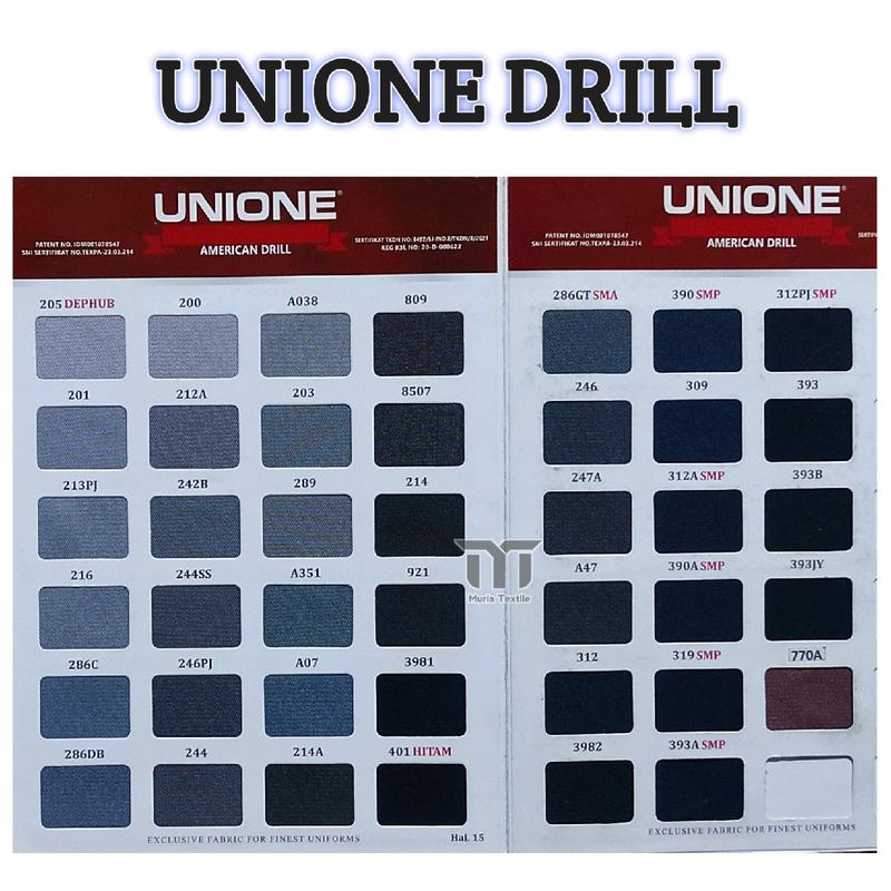 Unione drill bahan seragam celana, kemeja 8