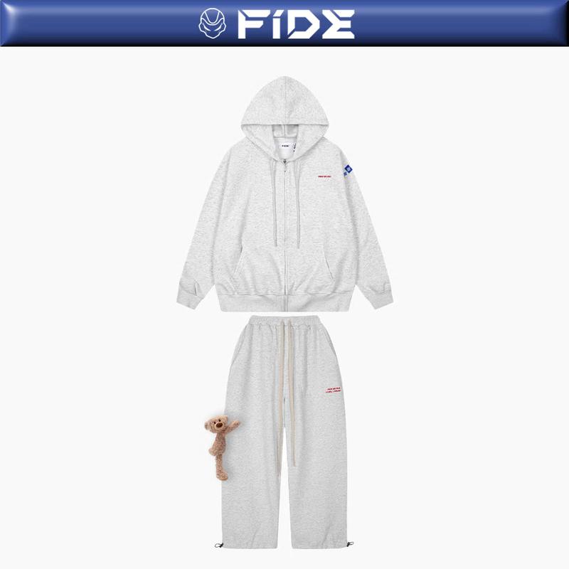 Set Áo Khoác Hoodie zip FIDÉ chất vải PC Cotton form rộng unisex nam nữ chống nắng CBZ01