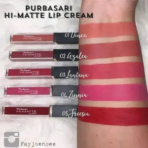 Purbasari Hi-Matte Lip Cream - Lipstik Matte  Cantik dan Tahan Lama Lipstick Gloss Bibir Creamy Lipgloss Kosmetik liptin tviral pixy lip vinyl