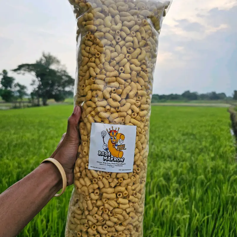 1 BAL MAKARONI KRES BANTAT RASA JAGUNG BAKAR KEMASAN 1 Kg Asin Kuning Makaroni Snack   Makanan Food Cemilan 2