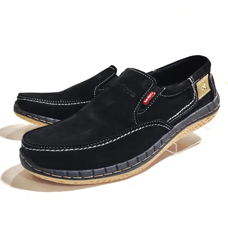 Sepatu Kasual Casual Sneakers Pria Bahan Kulit Sapi Keren Trendy Murah 0