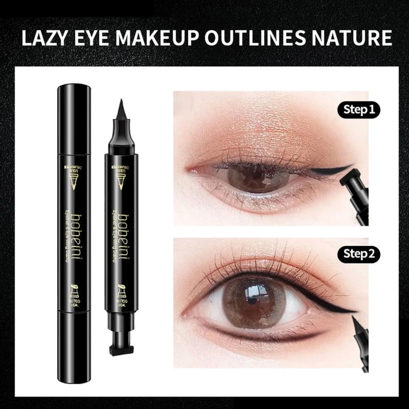 Product Introduction of 2 In 1 Double Headed Stamp Seal Eyeliner Pen Liquid Eyeliner Pencil Long Lasting Waterproof Quick Dry Natural Eye Makeup 15