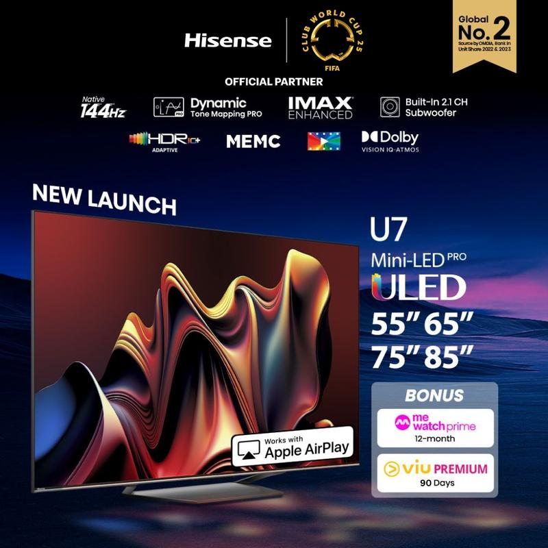 Hisense U7N 55/65/75/85 inch ULED 4K Mini LED PRO Smart TV | - TikTok ...