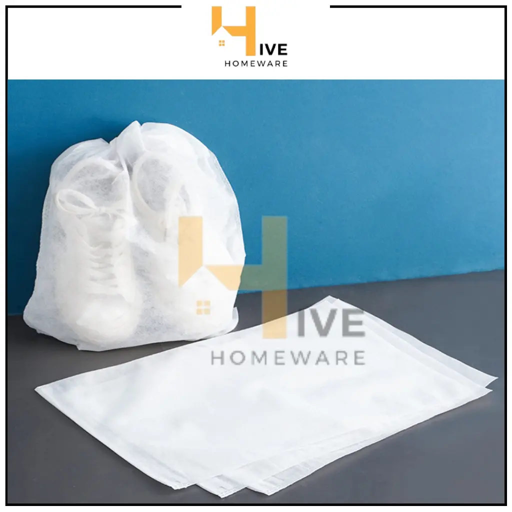 HIVE Kantong Tas Serut Penyimpanan Sepatu Sarung Tas Sepatu Sendal Pouch Serbaguna / Shoes Bag Organizer Pouch Travel