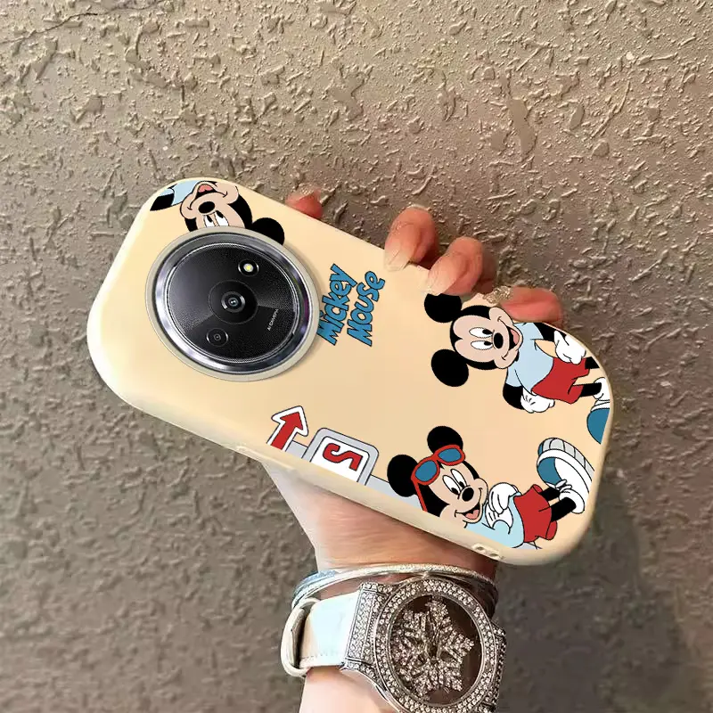 Untuk Xiaomi Redmi A3 Casing dengan Gaya Kawaii casing Cincin pelindung kamera logam Casing Pelindung Casing Feminim Casing Anti Gores A3x Casing dengan gambar Casing Motif Kartun Casing Lembut Casing Silikon 3