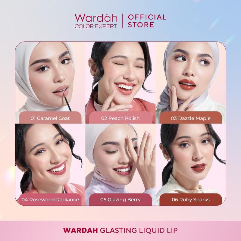 New ! Wardah Glasting Liquid Lip 3,5 gr 3