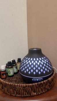 Product Review of Ridz Lantern Diamond Diffuser Dark Wood 500ML Remote Ultrasonic Air Humidifier Aroma Diffuser Aromatherapy Relax and Calm Long-lasting from Q**9 1