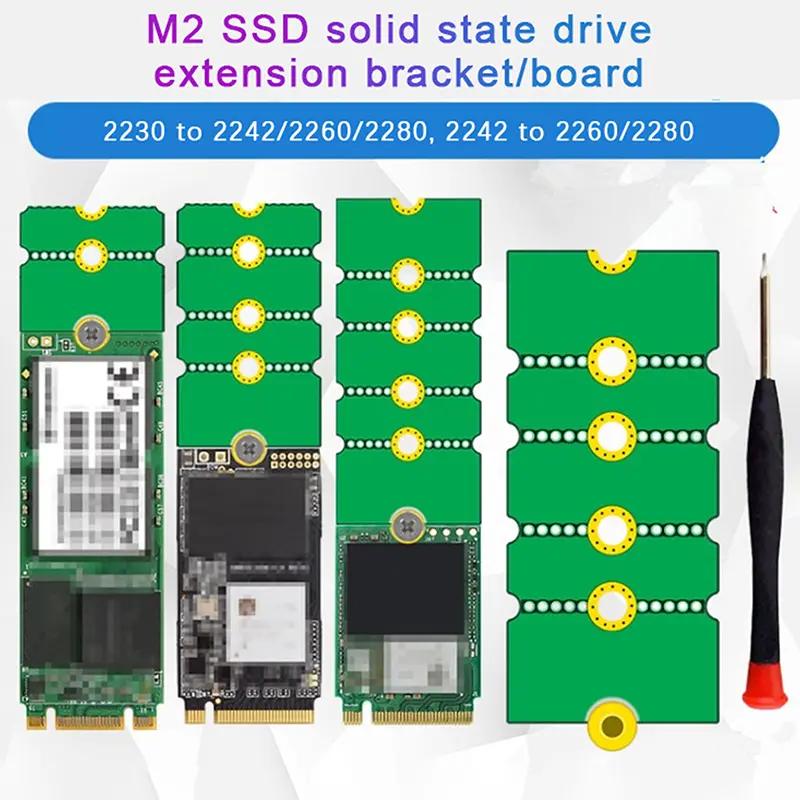 ngff m.2 ssd thẻ adapter 2242 đến 2280 2230 đến 2280 bộ chuyển đổi thẻ bảng…