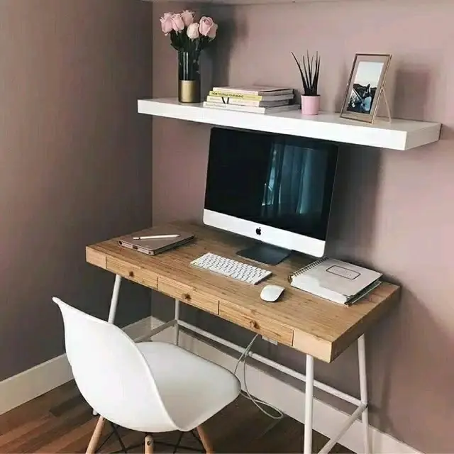Rak Penyimpanan Buku Ambalan Dinidng Panjang 1 Meter Elegan untuk Ruang Tamu - Furniture 2