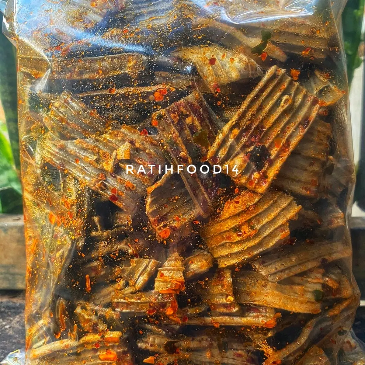 kerupuk jengkol pedas 500gr/ seblak bantat