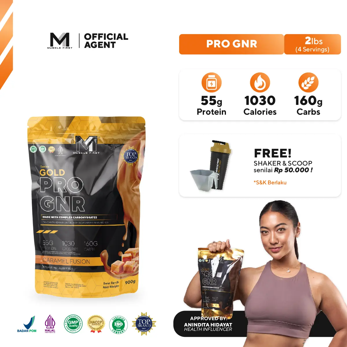 MUSCLE FIRST Pro Muscle Gnr 2lbs/900gr - Suplemen Fitness