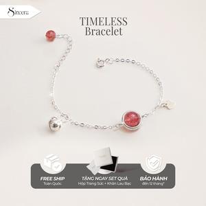 Vòng Tay Bạc Nữ TIMELESS Bạc 925 - Vòng Tay Đá Phong Thuỷ Mix Charm Bạc - Lắc Bạc Nữ Đá Năng Lượng Chính Hãng SINCERA