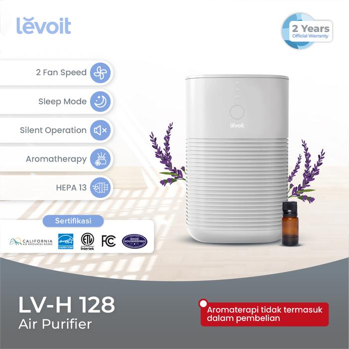 Gambar Levoit LV-H128 Desk Air Purifier Dual HEPA Filter H13 LV-H128 Aromatherapy Pembersih - LV-H128, White dari Levoit Indonesia Kota Administrasi Jakarta Utara Tokopedia