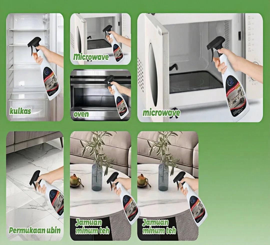 ZEE WON Pembersih Lemak Dapur Serbaguna 450ml - Semprot Lumer Bersih Tanpa Gosok Keras & Aman untuk Semua Permukaan ZEE WON Pembersih Lemak Dapur Serbaguna 450ml - Semprot Lumer Bersih Tanpa Gosok Keras & Aman untuk Semua Permukaan