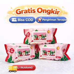 Tisu Basah Jumbo Baby Wipes Murah Ukuran Besar Hemat Lembut Tanpa Alkohol Aman untuk Bayi & Anak Praktis untuk Rumah Tas Bayi dan Bepergian Tidak Mengandung Pewangi