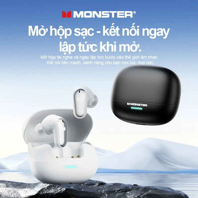 Tai nghe Bluetooth Monster MQT52, siêu nhẹ và thoải mái khi đeo, kết nối ổn định Bluetooth 5.4, âm thanh vòm cho chơi game và nghe nhạc | BigBuy360 - bigbuy360.vn Tai nghe Bluetooth Monster MQT52, siêu nhẹ và thoải mái khi đeo, kết nối ổn định Bluetooth 5.4, âm thanh vòm cho chơi game và nghe nhạc | BigBuy360 - bigbuy360.vn