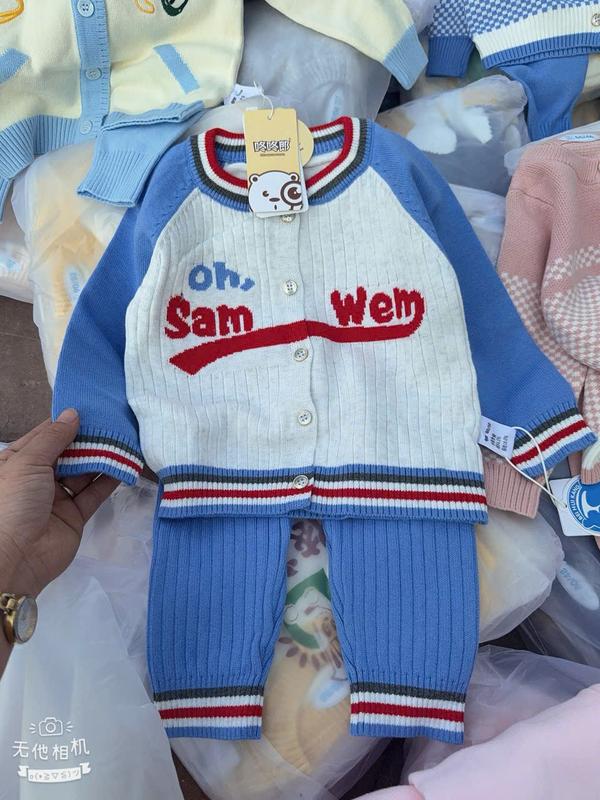 Bộ Len ấm cho bé trai bé gái bộ quần áo mùa đông cho bé sơ sinh 5-13kg_Nghekids