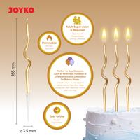 Gambar JOYKO Lilin Ulang Tahun Spiral Birthday Candle CD-003 dari Joyko Indonesia Kota Administrasi Jakarta Utara 3 Tokopedia