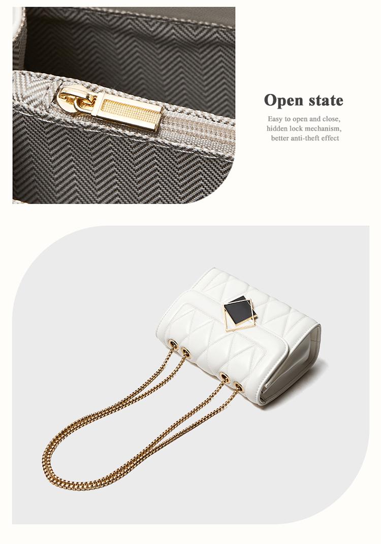 NALANDU Tas Rantai Wanita ELEGAN [Multiway] - Tas Selempang Bahu Trendy, Kulit PU Berkualitas, Tas Kempyeng Modis