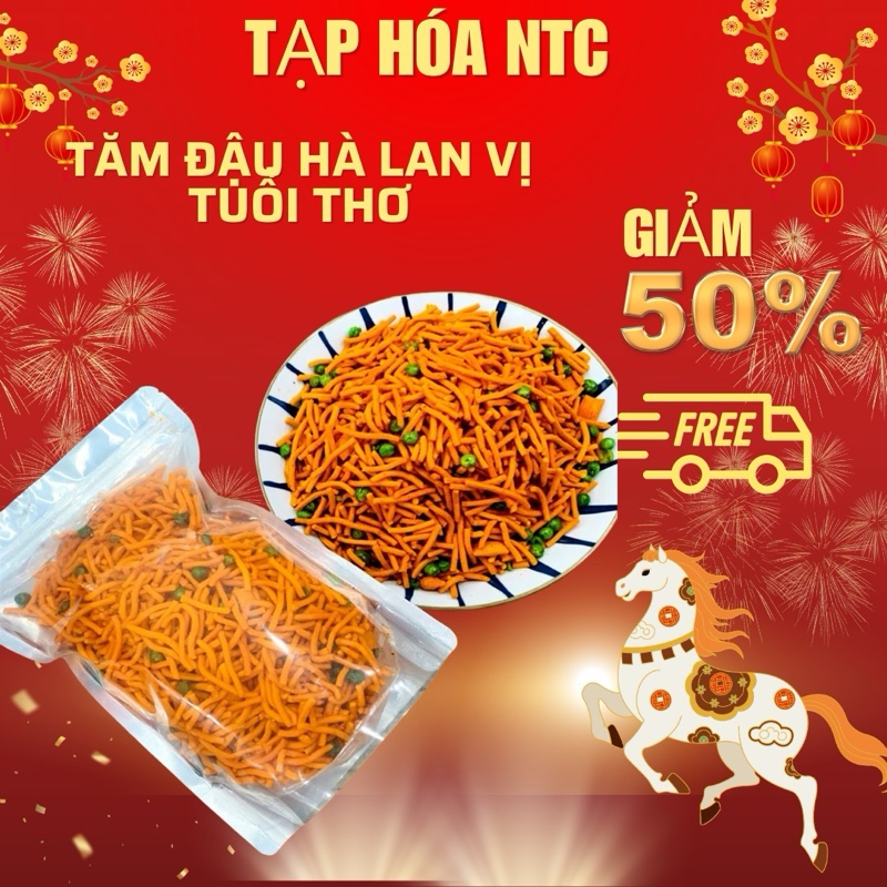 500G Bim Bim Que Đậu Hà Lan Vị Ngày Xưa Thơm Bùi