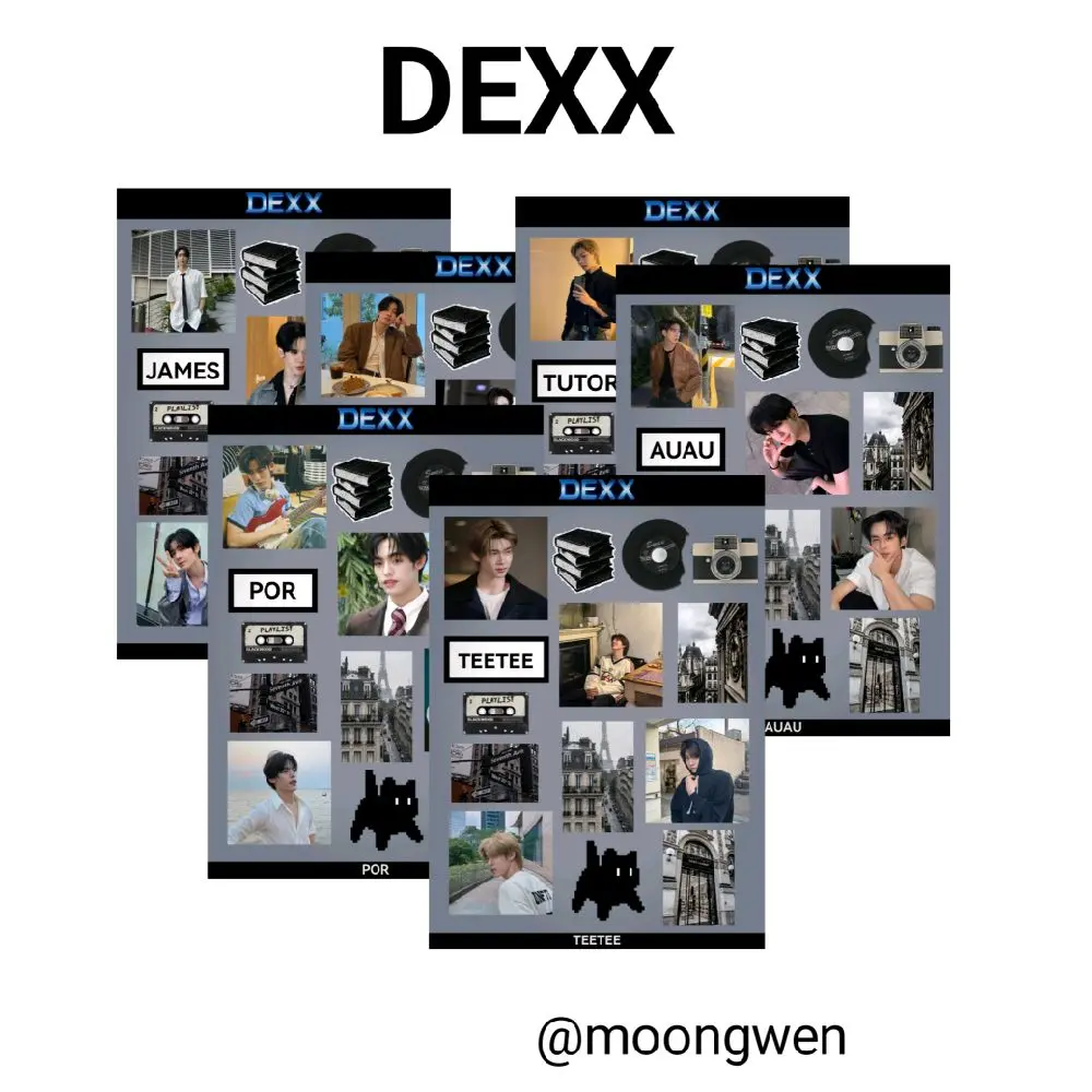 DEXX - Stiker aesthetic DEXX uk. A6 –  Anti Luntur, Belum Cutting, Aesthetic Idol T-Pop