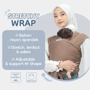 Anakkecilku Gendongan Bayi M Shape Stretchy Wrap