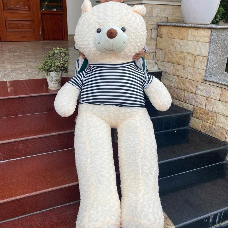 Gấu Bông Teddy Vải Xoắn Hình Hoa Hồng Rất Xinh Nhiều Màu Size 80cm 1m 1m2 Màu Xám Khói Trà Sữa Vàng Đồng Nâu Cafe Trắng Chất Liệu Mềm Mịn An Toàn Quà Tặng Cho Tình Yêu Thú Bông Đồ Chơi Toy Phát Nhạc