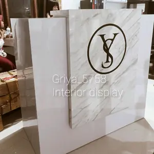 Meja Kasir Custom Multiplek HPL Tahan Lama Ukuran 150x55x110/90 Adjustable Tinggi 110/90cm Nyaman Digunakan