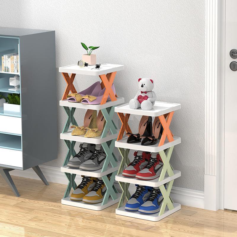 Kitchenz Rak sepatu X tempat rak sepatu susun rak sendal tempat sendal rak serbaguna plastic 1