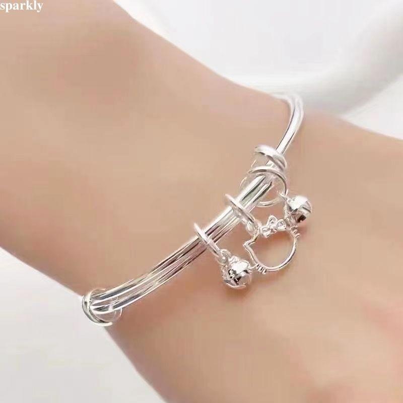 Vòng Tay Mặt Dây Chuyền Chuông Mèo Kitty, Vòng Tay Hạt Độc Đáo Dễ Thương, Có Thể Điều Chỉnh, Nhẫn Siêu Cựu, Thích Hợp Cho Người Mới Bắt Đầu, Món Quà Sinh Nhật Cho Bé Gái Năng Lượng 2