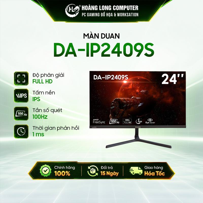 Màn Hình Duan DA-IP2409S (24 Inch, IPS, Full HD, 100Hz, 1ms) Viền Mỏng Bảo Hành 24 Tháng