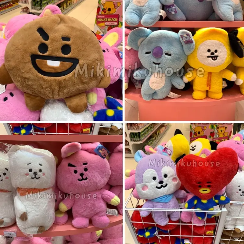 SALE MINISO X BT21 DOLL BAG CHARM PLUSH BONEKA JUMBO KEYRING KEYCHAIN BT21 MINISO READY STOCK RJ KOYA SHOOKY MANG CHIMMY TATA COOKY 1