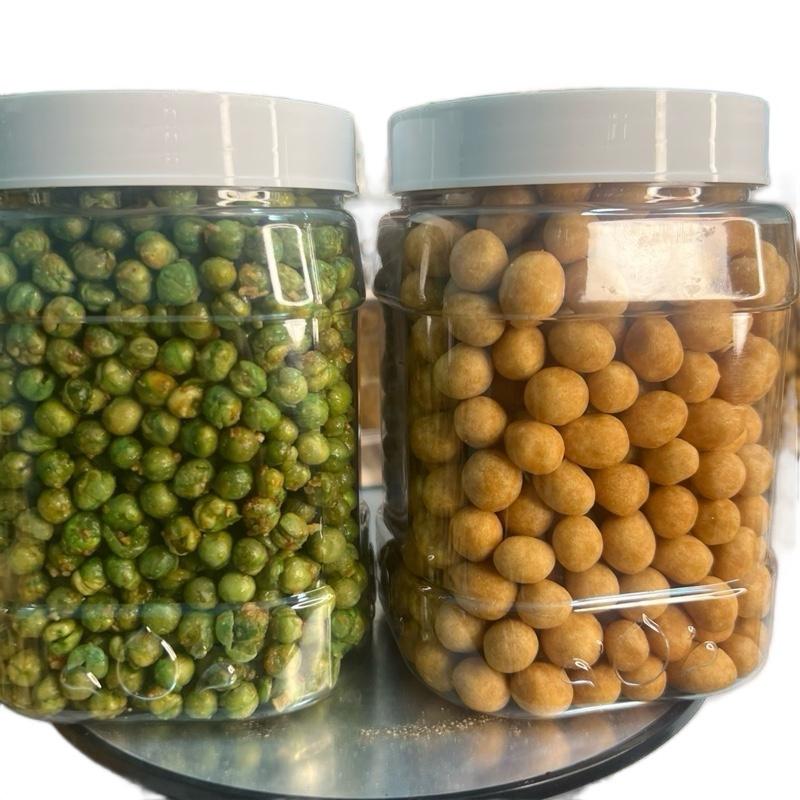 Com bo 1 kí 2 hũ 500 gr đậu hà Lan tỏi ớt đậu phộng da cá 85k