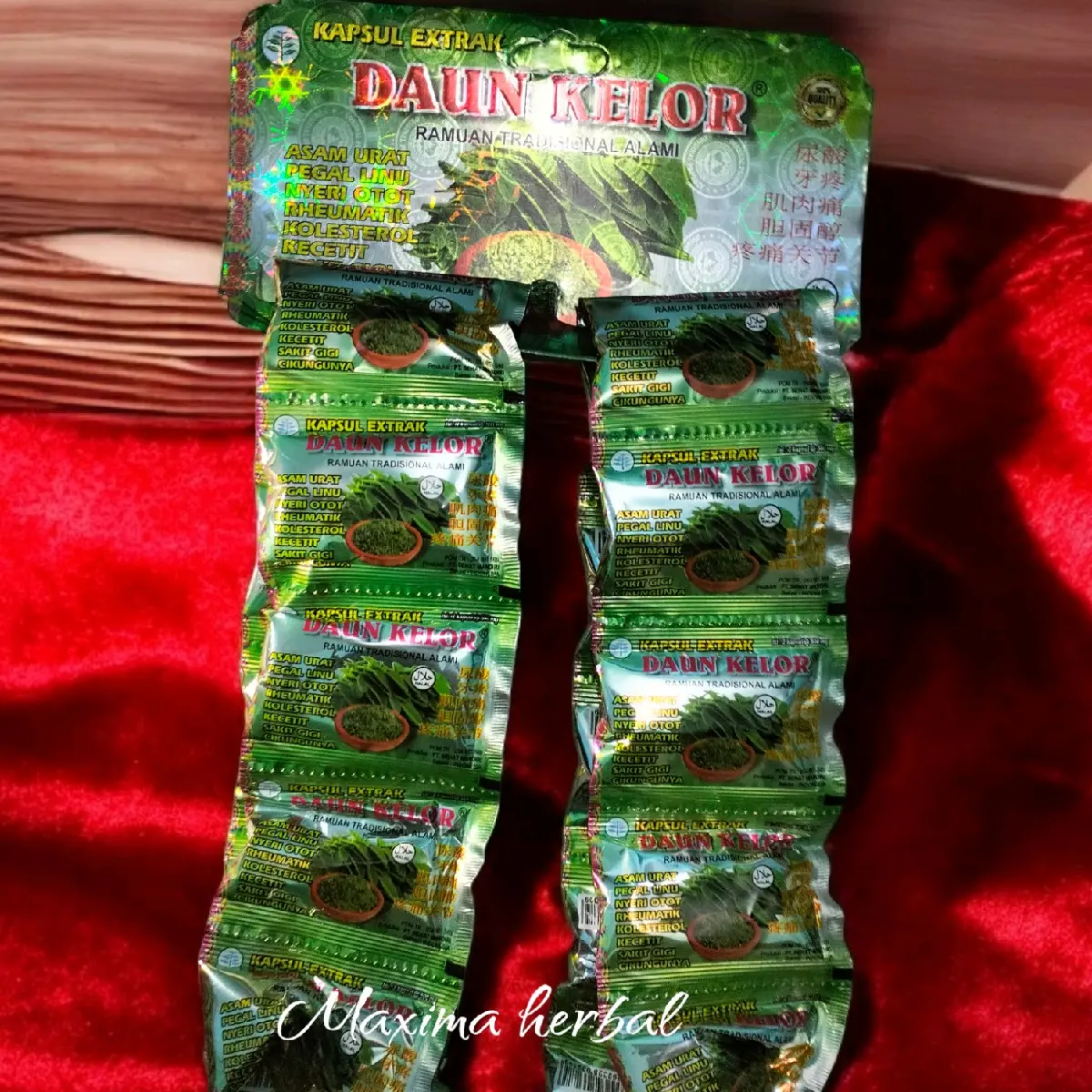 kapsul herbal daun kelor isi 20 bungkus