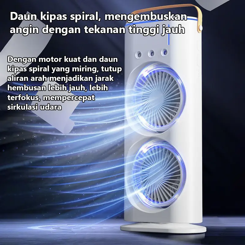 Kipas semprot uap ganda KIPAS ANGIN PENDINGIN RUANGAN AC PORTABLE KIPAS ANGIN PENDINGIN SPRAY AIR COOLER KIPAS AIR COOLER 4