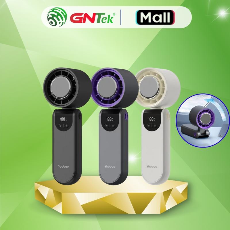  Quạt Cầm Tay Mini Yoobao G2 - pin 4000mah Gió Mát 100 Cấp Sò lạnh giảm nhiệt mát 