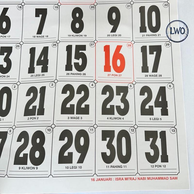KALENDER JUMBO BI TAHUN 2026 KALENDER DINDING ANGKA JUMBO KALENDER JUMBO BI TAHUN 2026 KALENDER DINDING ANGKA JUMBO