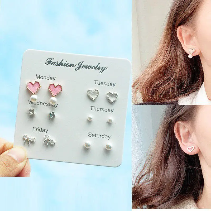 anting tusuk 6in1 / anting tindik giwang korea 6 in 1 2