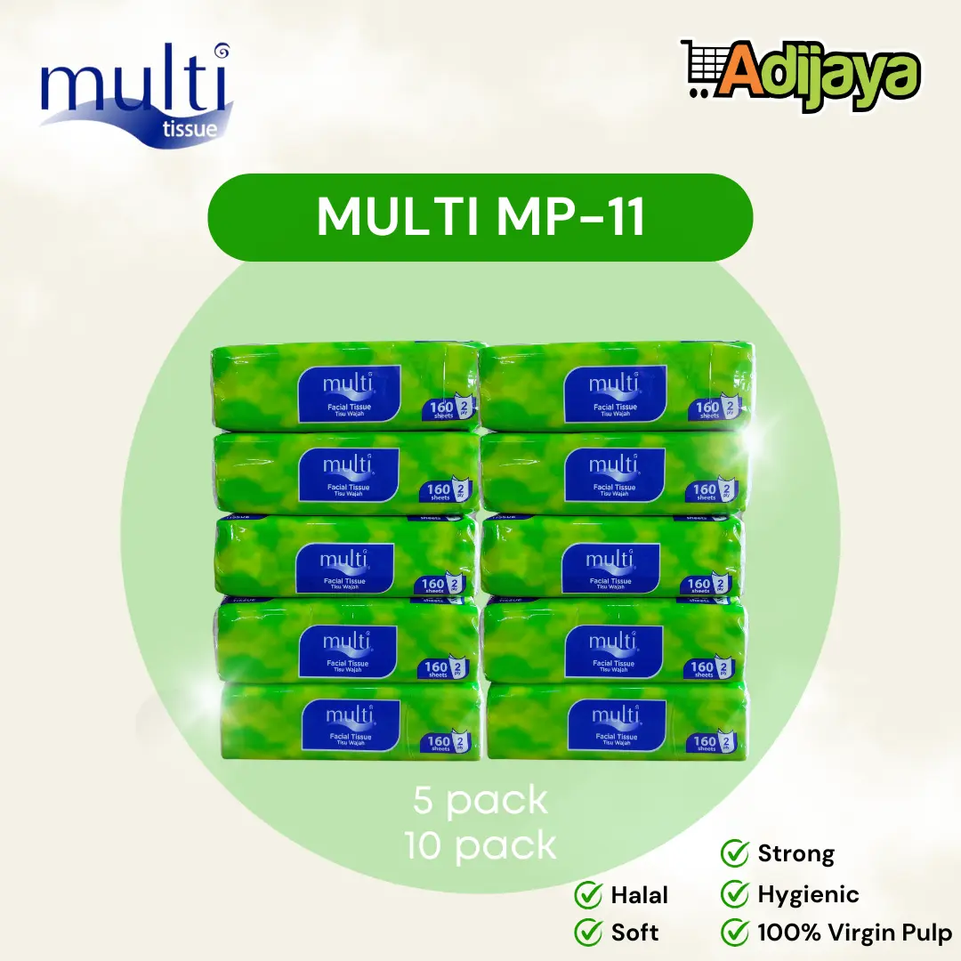 Tissue Multi Facial Soft Pack 160s 2ply - Paket 5 Pack | 10 Pack - MULTI MP-11