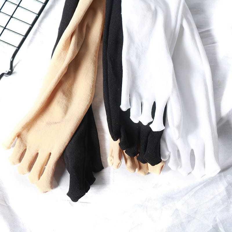 Kaos Kaki 5 Jari Panjang Selutut Bahan Tipis Elastis Stoking Five finger Kaus Kaki Cewek Muslimah Warna Kulit Lima Jari Women Socks 2