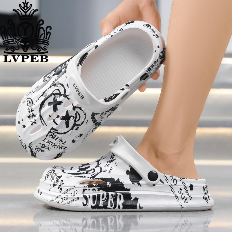 LVPEB Giày lỗ unisex X88 mũi làm cho nam và nữ dép đi biển đa năng đế dày mùa hè mới chống mò bít n thoải mái và chống mùi phù hợp cho các cặp đôi đi ngoài trời
