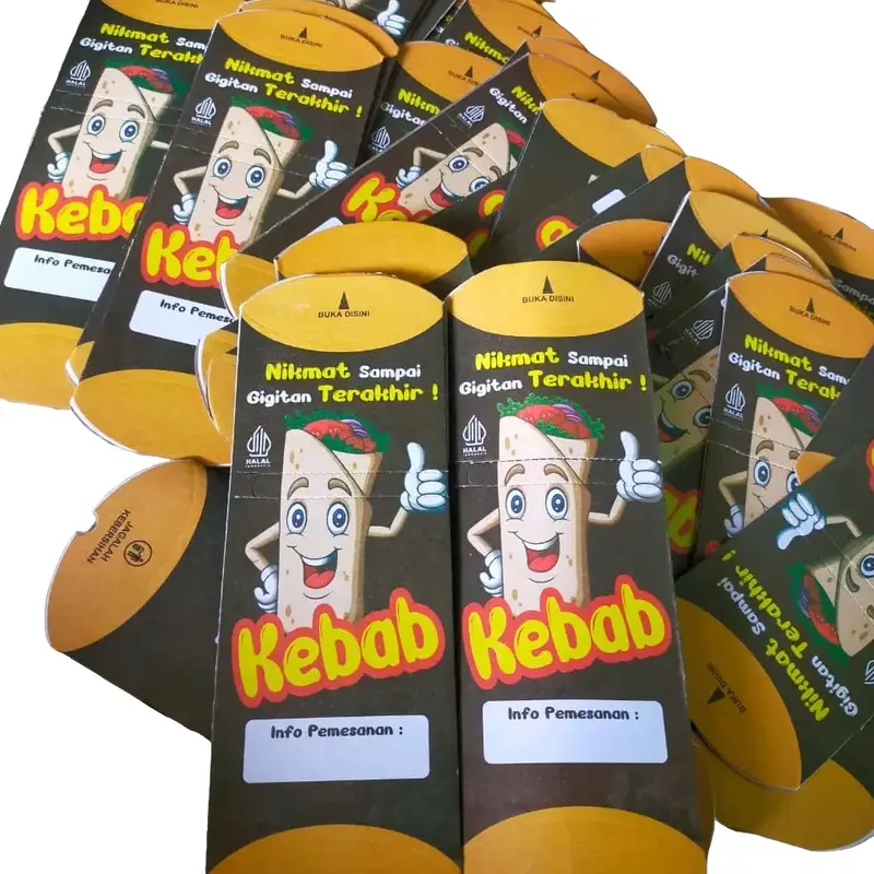 @100pcs Kertas Kebab Mini/Kebab Tarikan uk 22x8cm 0