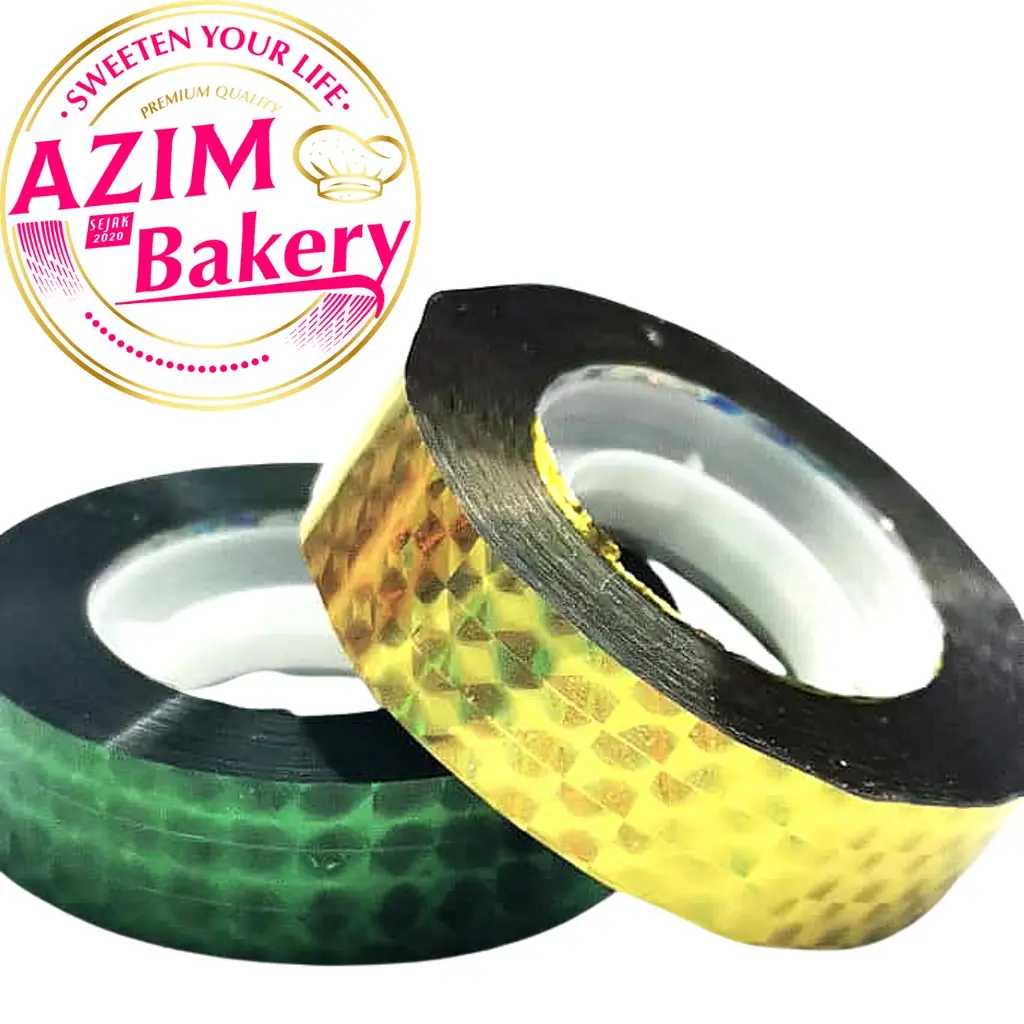 Tape Balang Kuih | Tape Bekas Plastic | Laser Tape | Food Jar Seal Sticker | Container Tape by Azim Bakery