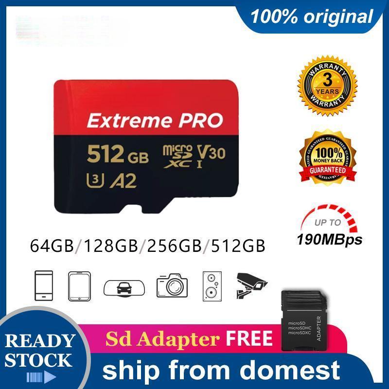 Thẻ Nhớ Micro SD Extreme Pro V30 64GB-128GB-256GB UHS-I Card Chính Hãng thẻ nhớ