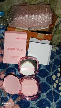 Product Review of 【Hot】Glad2Glow Perfect cover cushion dengan kandungan skincare mencegah kekusaman dan kulit kering sepanjang hari G2G Concealer Foundation Wajah Extract Mencerahkan Lasting Compact from 𝓐**🌻 1